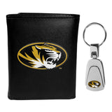 Missouri Tigers Tri-fold Wallet & Steel Key Chain - Missouri Tigers