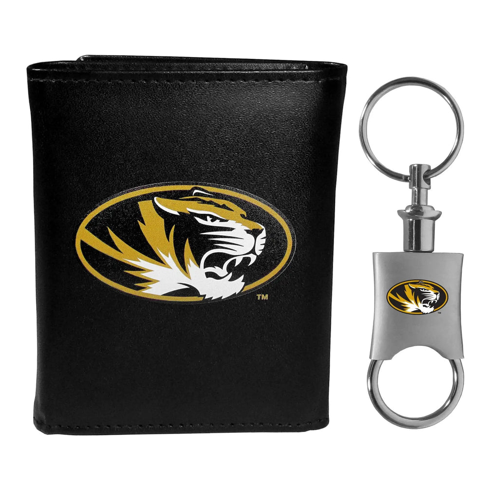 Missouri Tigers Tri-fold Wallet & Valet Key Chain - Missouri Tigers