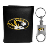 Missouri Tigers Tri-fold Wallet & Valet Key Chain - Missouri Tigers