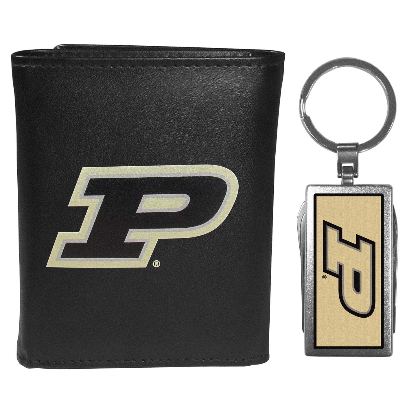 Purdue Boilermakers Tri-fold Wallet & Multitool Key Chain - Purdue Boilermakers - Flyclothing LLC