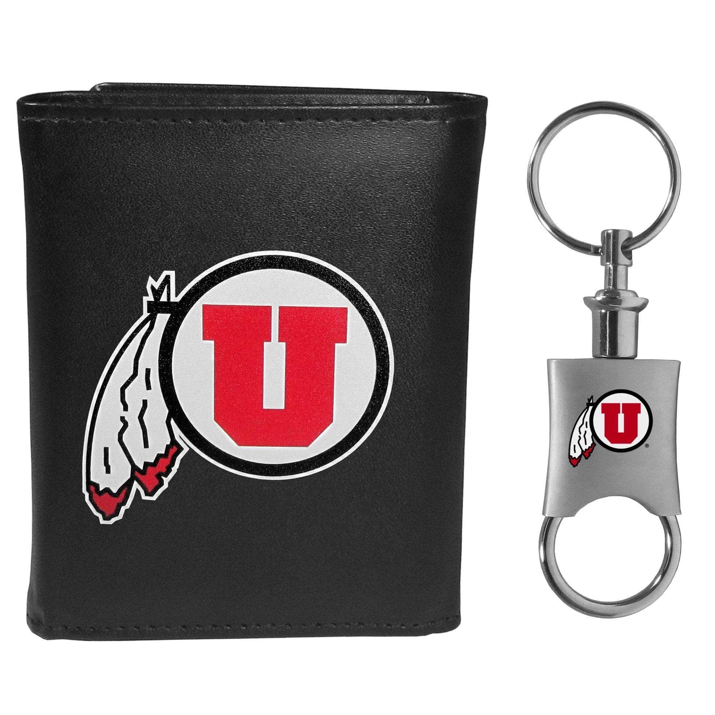 Utah Utes Tri-fold Wallet & Valet Key Chain - Utah Utes - Flyclothing LLC