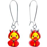 Hot Litle Devil Duck Dangle Earrings by Onyx O - BodyCandy - Flyclothing LLC