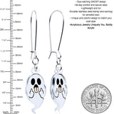 Acrylicious Sassy Spirit Middle Finger Ghost Dangle Earrings by Onyx O - BodyCandy - Flyclothing LLC