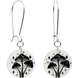 Glow in the Dark Mystic Mushroom Dangle Earrings by Onyx O - BodyCandy - Flyclothing LLC