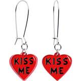 Kiss Me Heart Dangle Earrings by Onyx O - BodyCandy - Flyclothing LLC