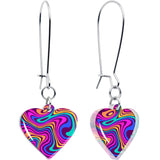 Swirling Heart Dangle Earrings by Onyx O - BodyCandy - Flyclothing LLC