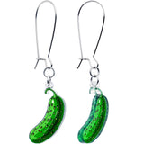 Acrylicious Funky Green Pickle Earrings by Onyx O - BodyCandy - Flyclothing LLC