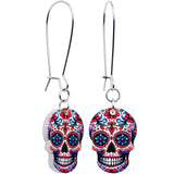 Acrylicious Sugar Skull Double Sided Reversible Skull Earrings - BodyCandy - Flyclothing LLC