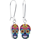 Acrylicious Sugar Skull Double Sided Reversible Skull Earrings - BodyCandy - Flyclothing LLC