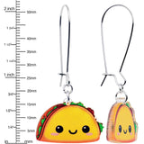 Acrylicious Taco Dangle Earrings by Onyx O - BodyCandy - Flyclothing LLC