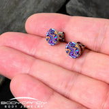 Funky Swirls Stud Earrings by Onyx O - BodyCandy - Flyclothing LLC