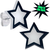Shining Stars Glow in the Dark Stud Earrings by Onyx O - BodyCandy - Flyclothing LLC