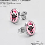 Krampus Cutie Christmas Holiday Stud Earrings by Onyx O