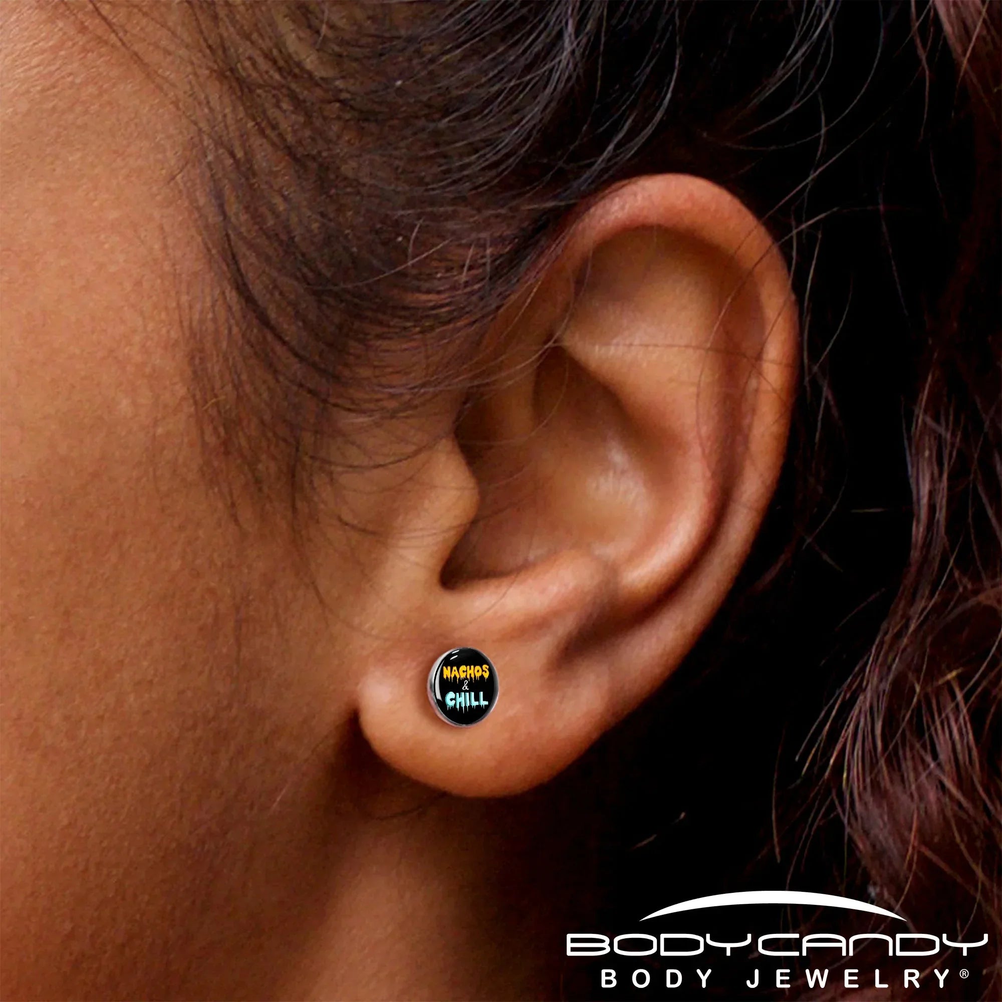 Nachos and Chill Stud Earrings by Onyx O - BodyCandy - Flyclothing LLC