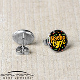 Nacho Type Stud Earrings by Onyx O - BodyCandy - Flyclothing LLC