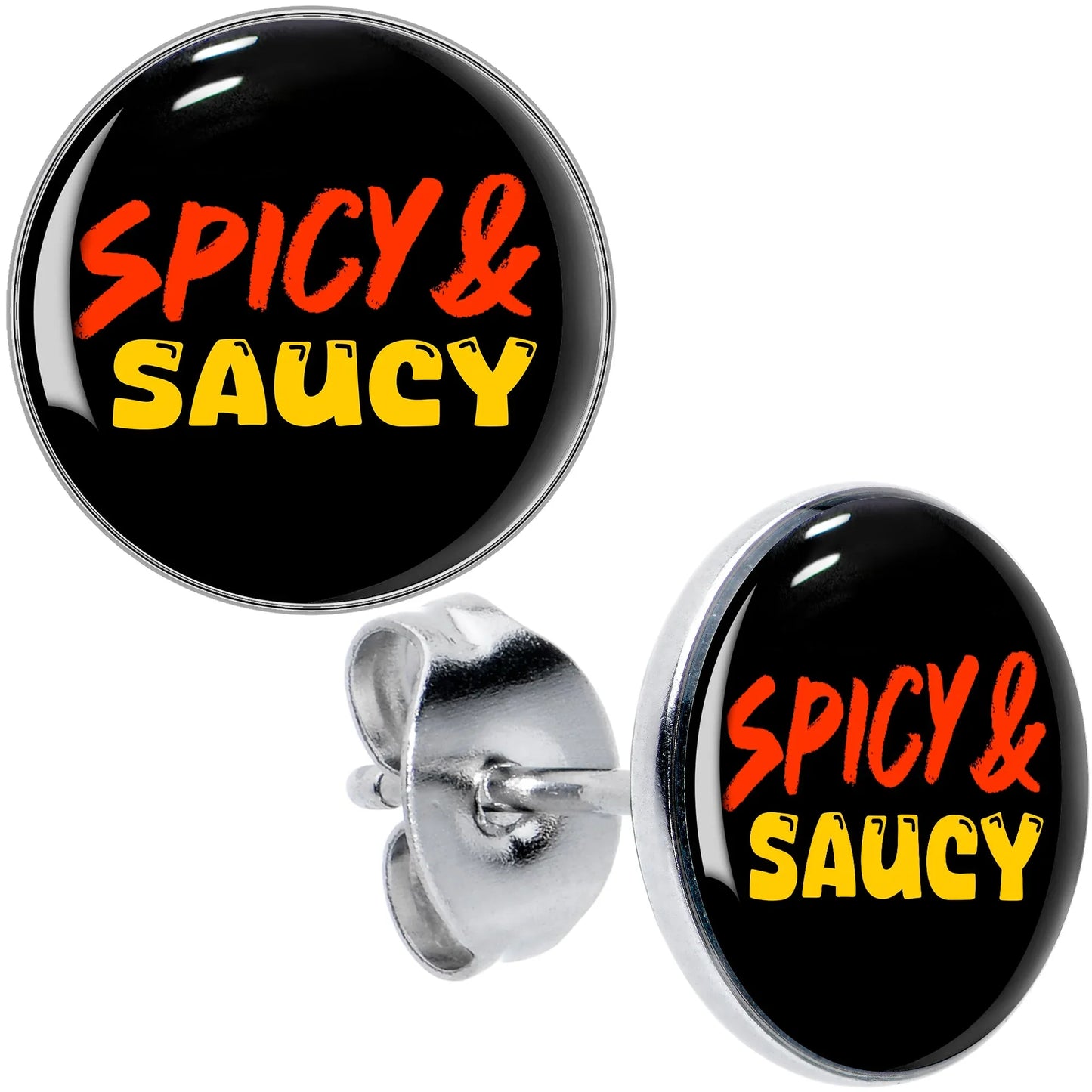 Spicy and Saucy Stud Earrings by Onyx O - BodyCandy - Flyclothing LLC