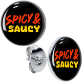 Spicy and Saucy Stud Earrings by Onyx O - BodyCandy - Flyclothing LLC