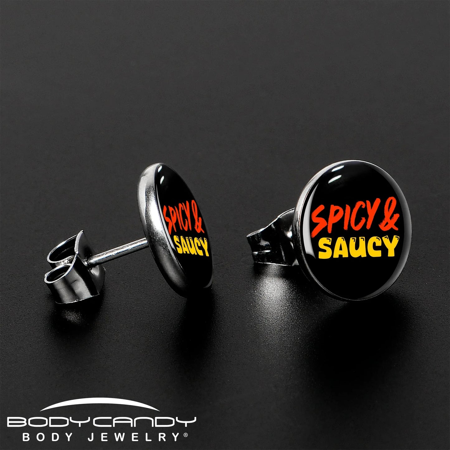 Spicy and Saucy Stud Earrings by Onyx O - BodyCandy - Flyclothing LLC