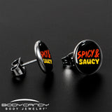 Spicy and Saucy Stud Earrings by Onyx O - BodyCandy - Flyclothing LLC