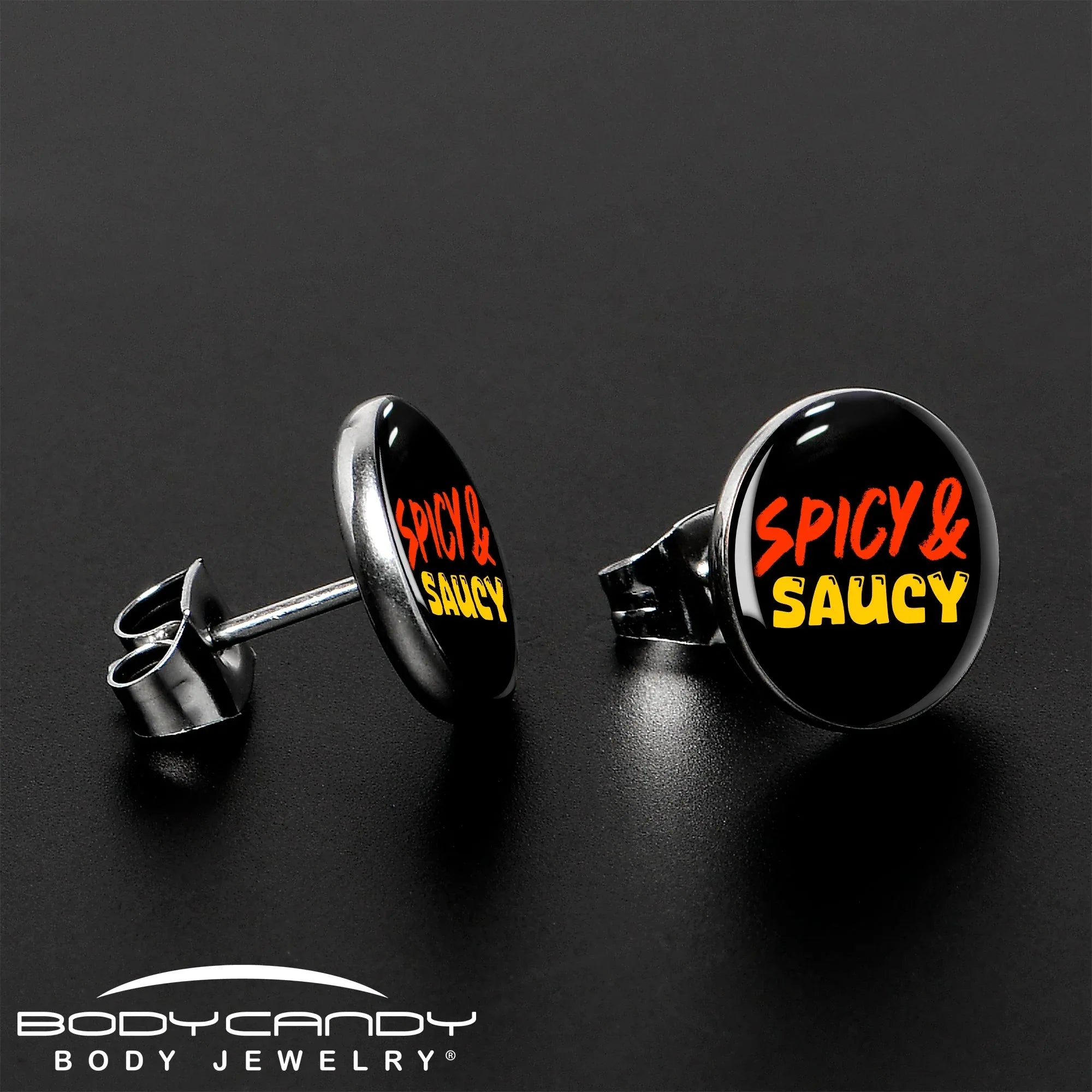 Spicy and Saucy Stud Earrings by Onyx O - BodyCandy - Flyclothing LLC