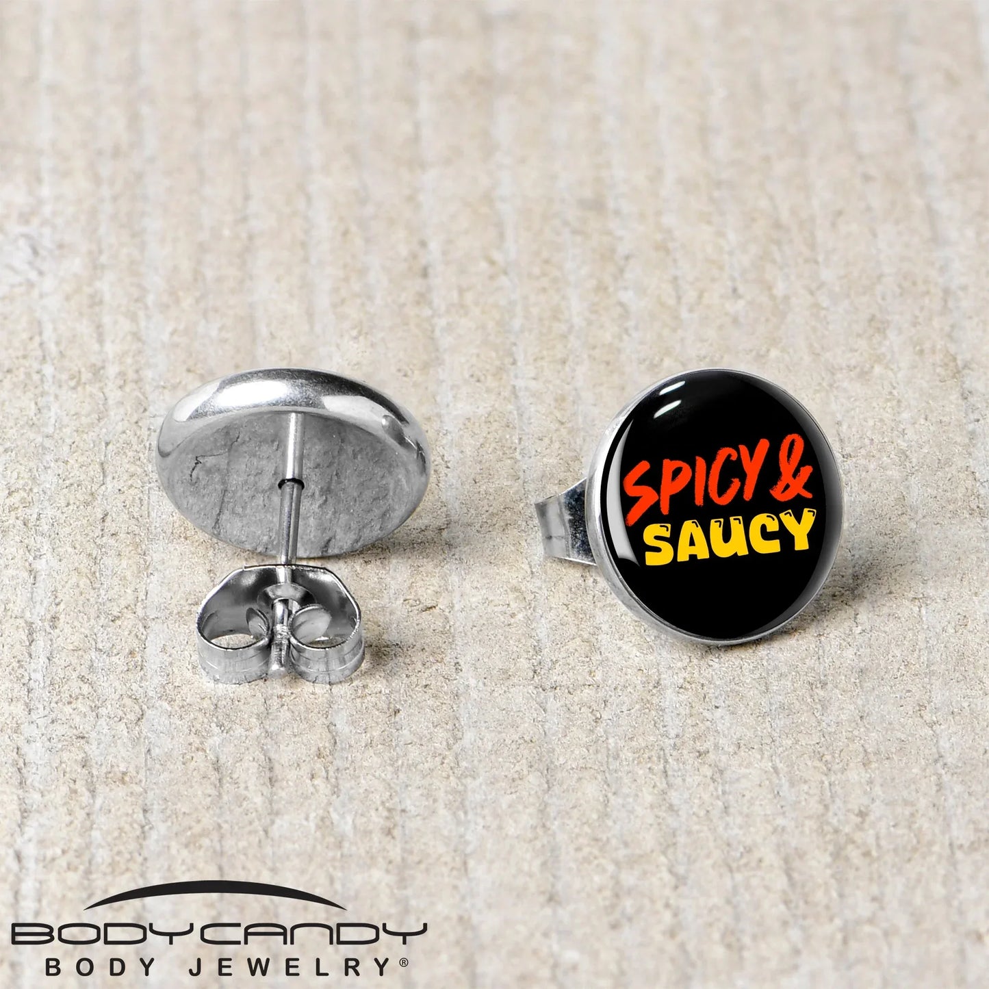 Spicy and Saucy Stud Earrings by Onyx O - BodyCandy - Flyclothing LLC