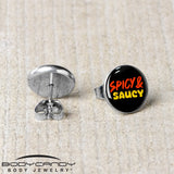 Spicy and Saucy Stud Earrings by Onyx O - BodyCandy - Flyclothing LLC