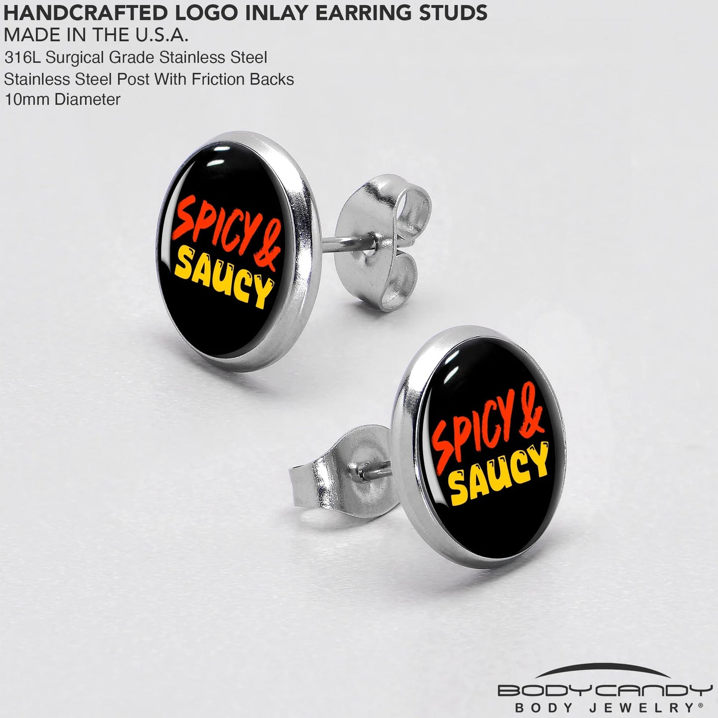 Spicy and Saucy Stud Earrings by Onyx O - BodyCandy - Flyclothing LLC