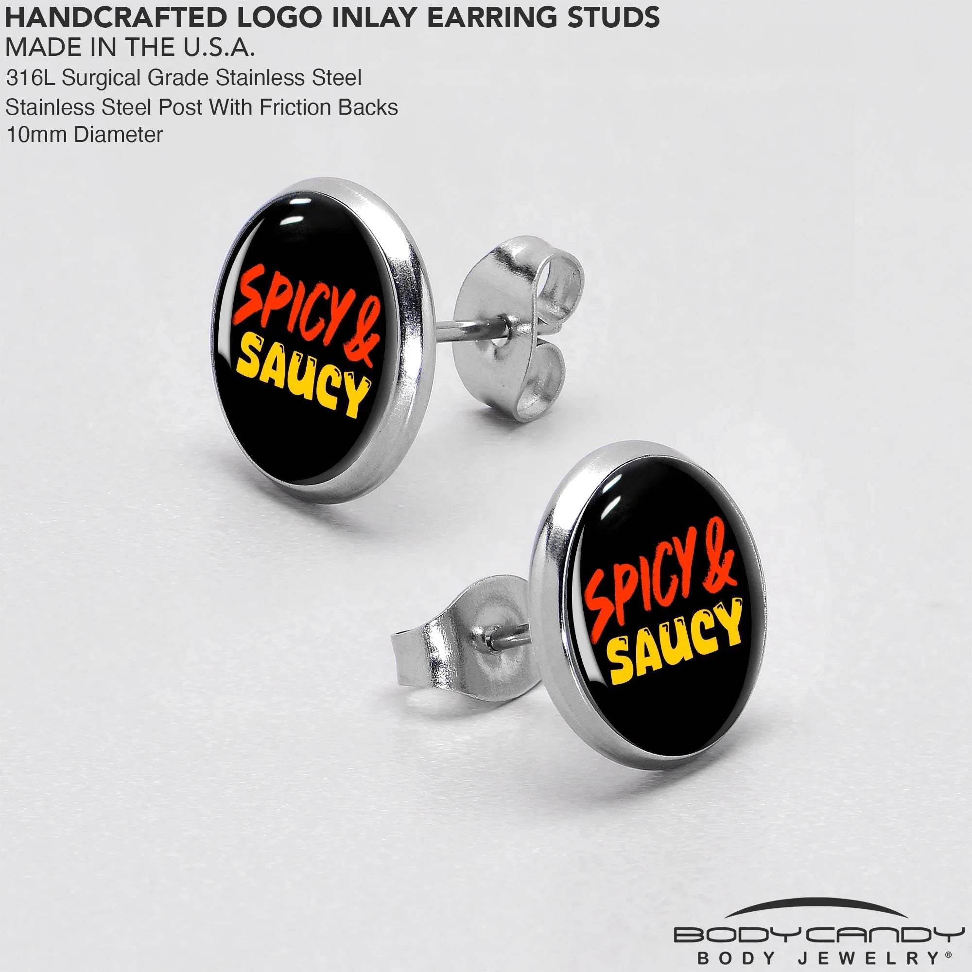 Spicy and Saucy Stud Earrings by Onyx O - BodyCandy - Flyclothing LLC