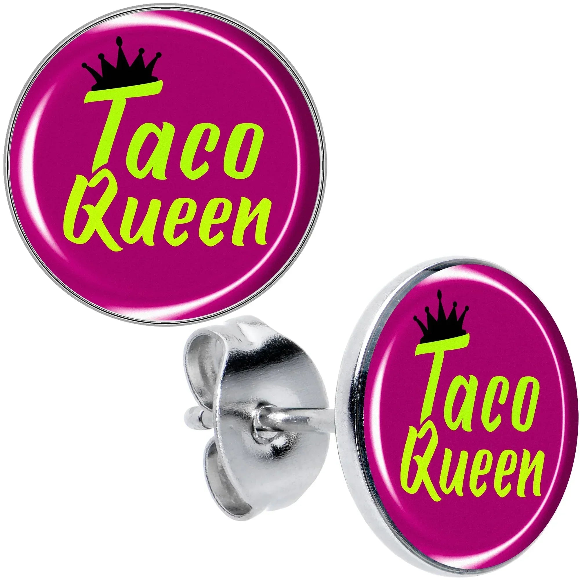 Taco Queen Stud Earrings by Onyx O - BodyCandy - Flyclothing LLC