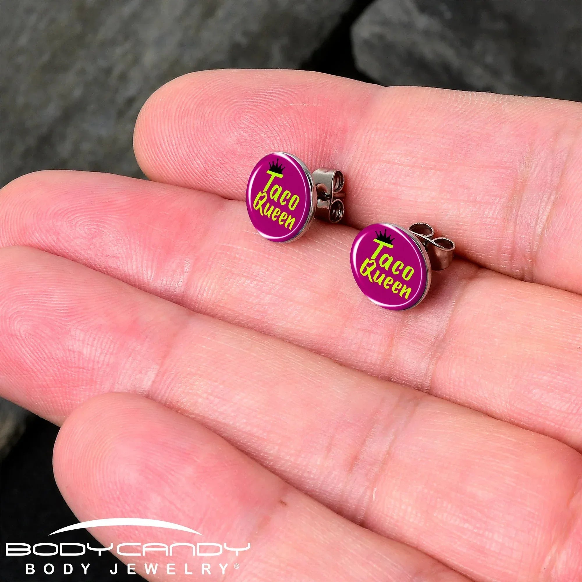 Taco Queen Stud Earrings by Onyx O - BodyCandy - Flyclothing LLC