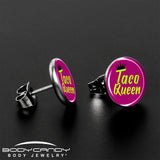 Taco Queen Stud Earrings by Onyx O - BodyCandy - Flyclothing LLC