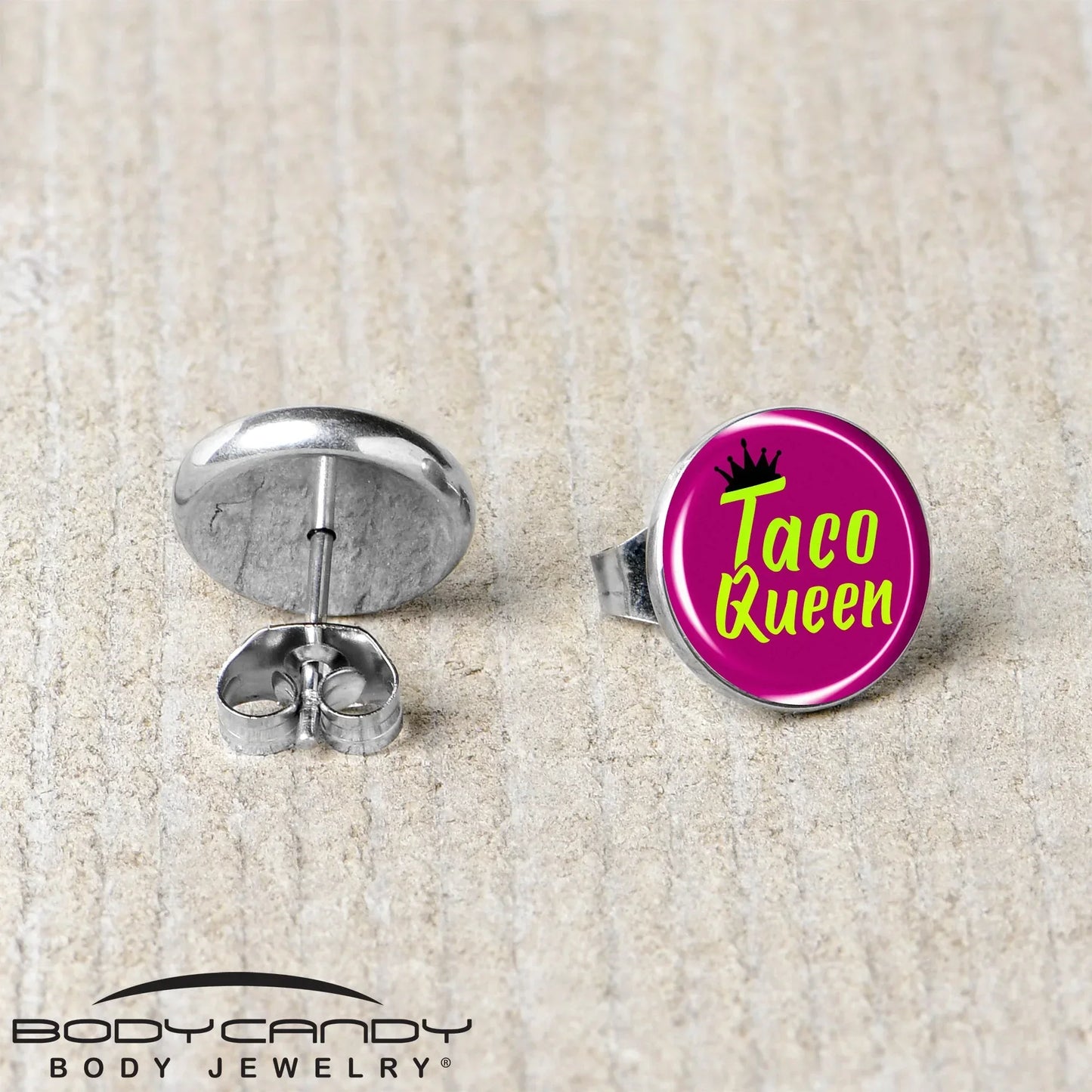 Taco Queen Stud Earrings by Onyx O - BodyCandy - Flyclothing LLC