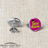 Taco Queen Stud Earrings by Onyx O - BodyCandy - Flyclothing LLC