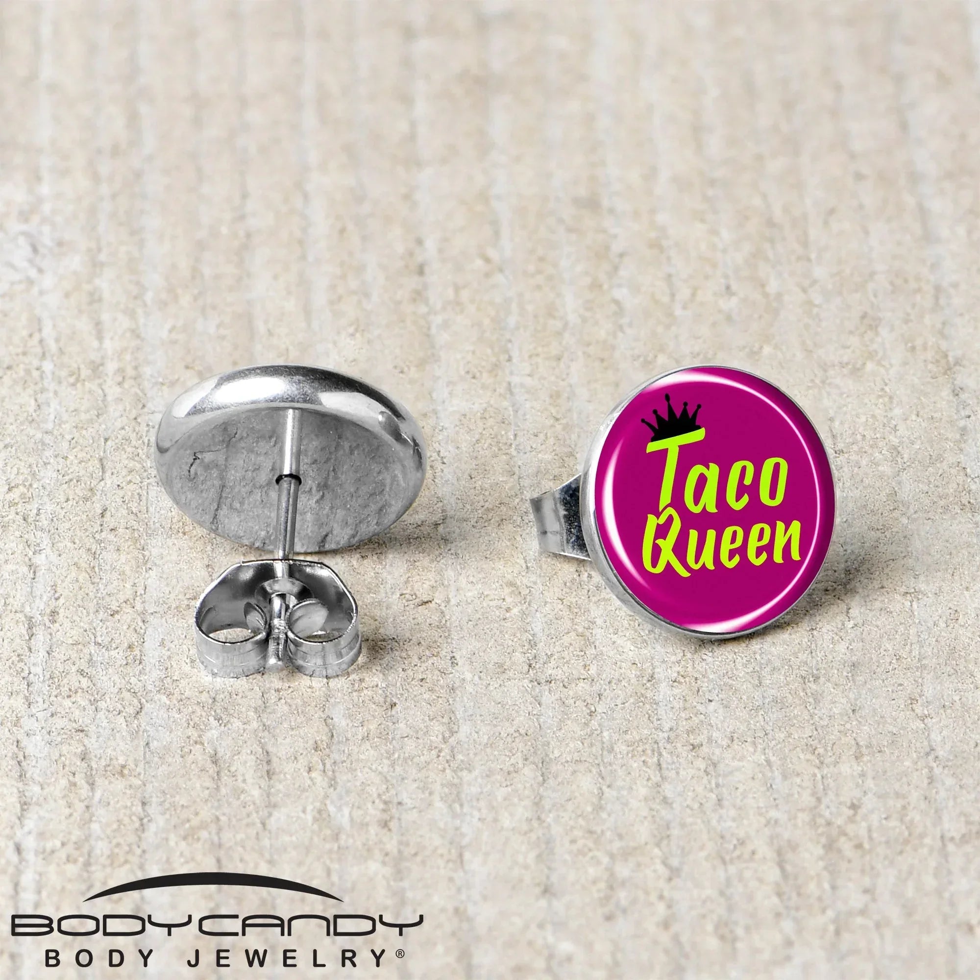 Taco Queen Stud Earrings by Onyx O - BodyCandy - Flyclothing LLC