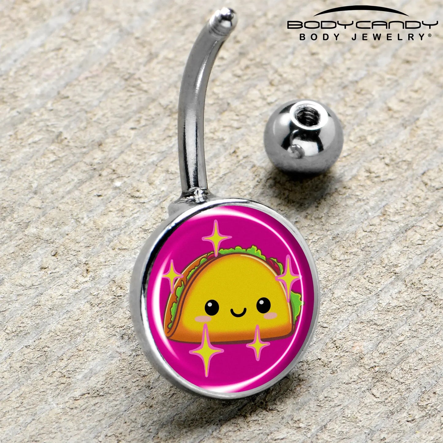 Mexican Fiesta Cute Taco Belly Ring by Onyx O - BodyCandy - Flyclothing LLC