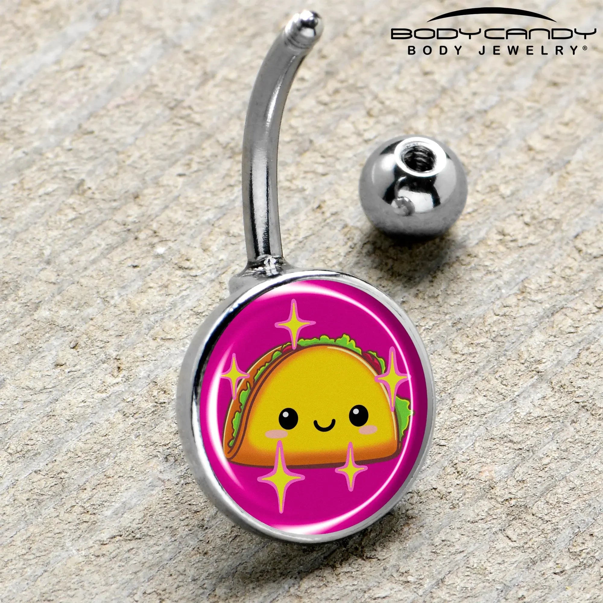 Mexican Fiesta Cute Taco Belly Ring by Onyx O - BodyCandy - Flyclothing LLC