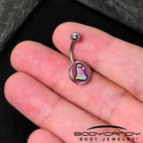 Disco Spirit Ghost Belly Ring by Onyx O