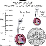 Disco Spirit Ghost Belly Ring by Onyx O