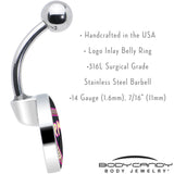 Karmic Boomerang Belly Ring by Onyx O