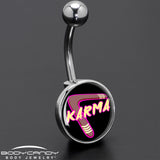 Karmic Boomerang Belly Ring by Onyx O