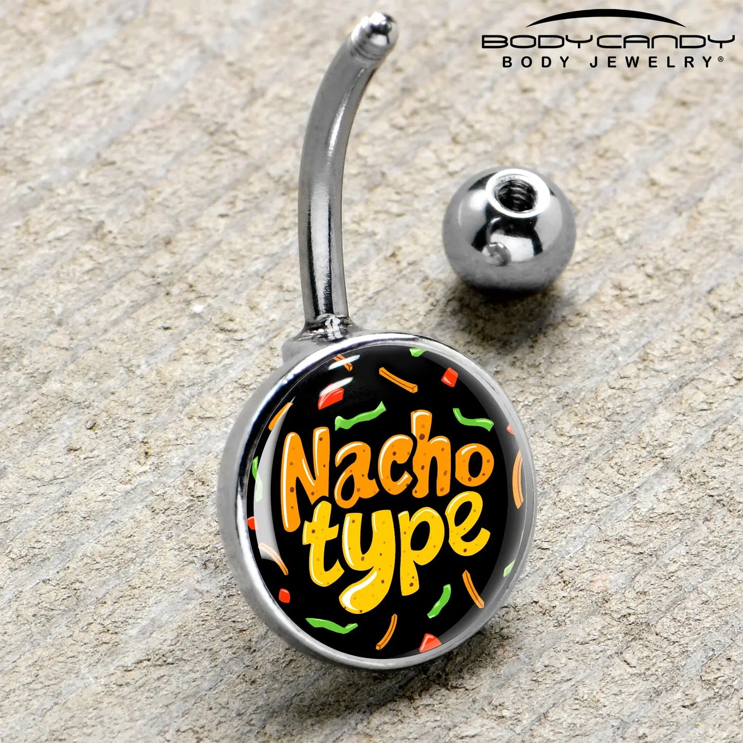 Nacho Type Belly Ring by Onyx O - BodyCandy - Flyclothing LLC