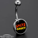 Spicy and Saucy Belly Ring by Onyx O - BodyCandy - Flyclothing LLC