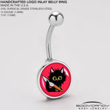Stabby Cat Belly Ring by Onyx O
