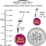 Taco Queen Belly Ring by Onyx O - BodyCandy - Flyclothing LLC