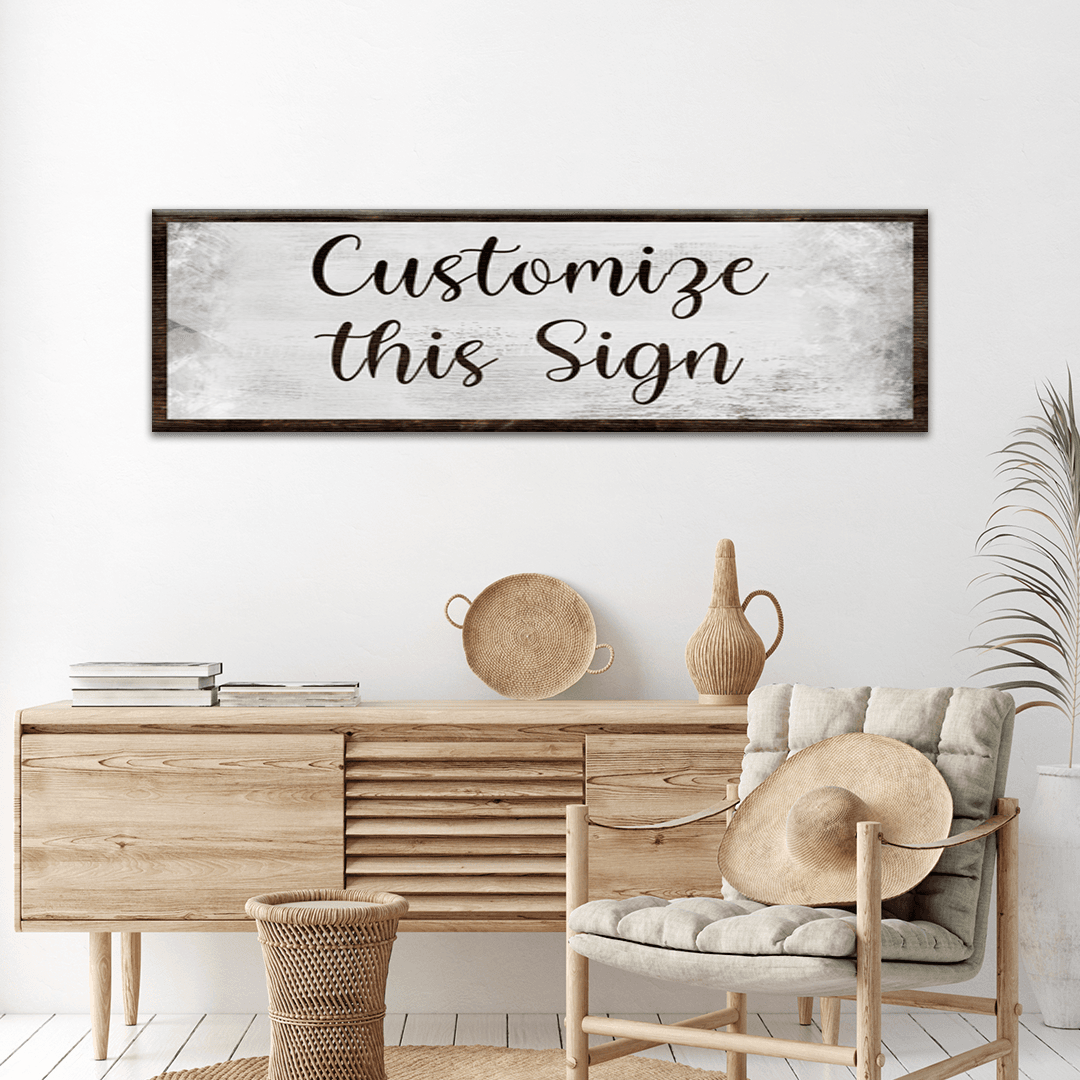 Custom Rustic Canvas Sign - Tailored Canvases - Flyclothing LLC