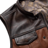 Gunner Men's Leather Motorcycle Vest (Limited Edition) - First Manufacturing Company - Flyclothing LLC