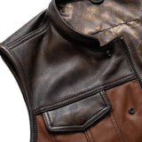 Gunner Men's Leather Motorcycle Vest (Limited Edition) - First Manufacturing Company - Flyclothing LLC