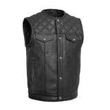 12 Gauge Men's Motorcycle Leather Vest - First Manufacturing Company - Flyclothing LLC