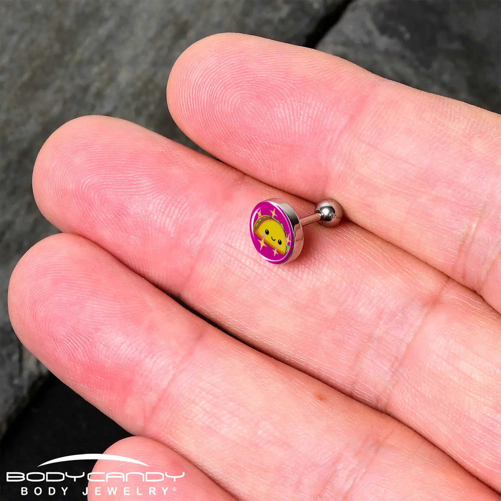 Mexican Fiesta Cute Taco Tragus Cartilage Earring by Onyx O - BodyCandy - Flyclothing LLC