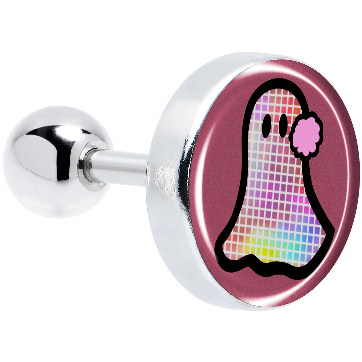 16G 1/4 Disco Spirit Ghost Tragus Cartilage Earring by Onyx O